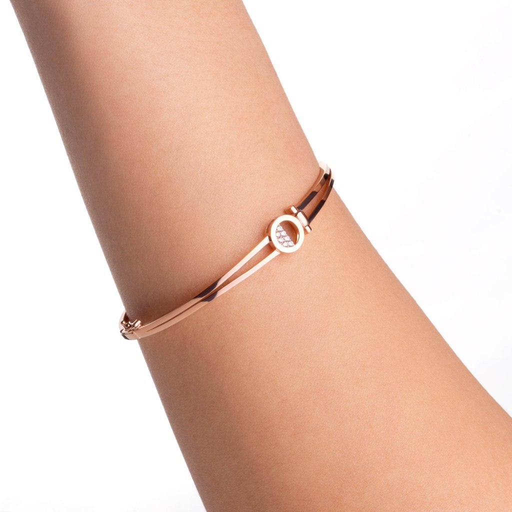Gelang Emas 8K - Dira Gold Bangle 02 - Viviene Collection - Juene Jewelry - Juene