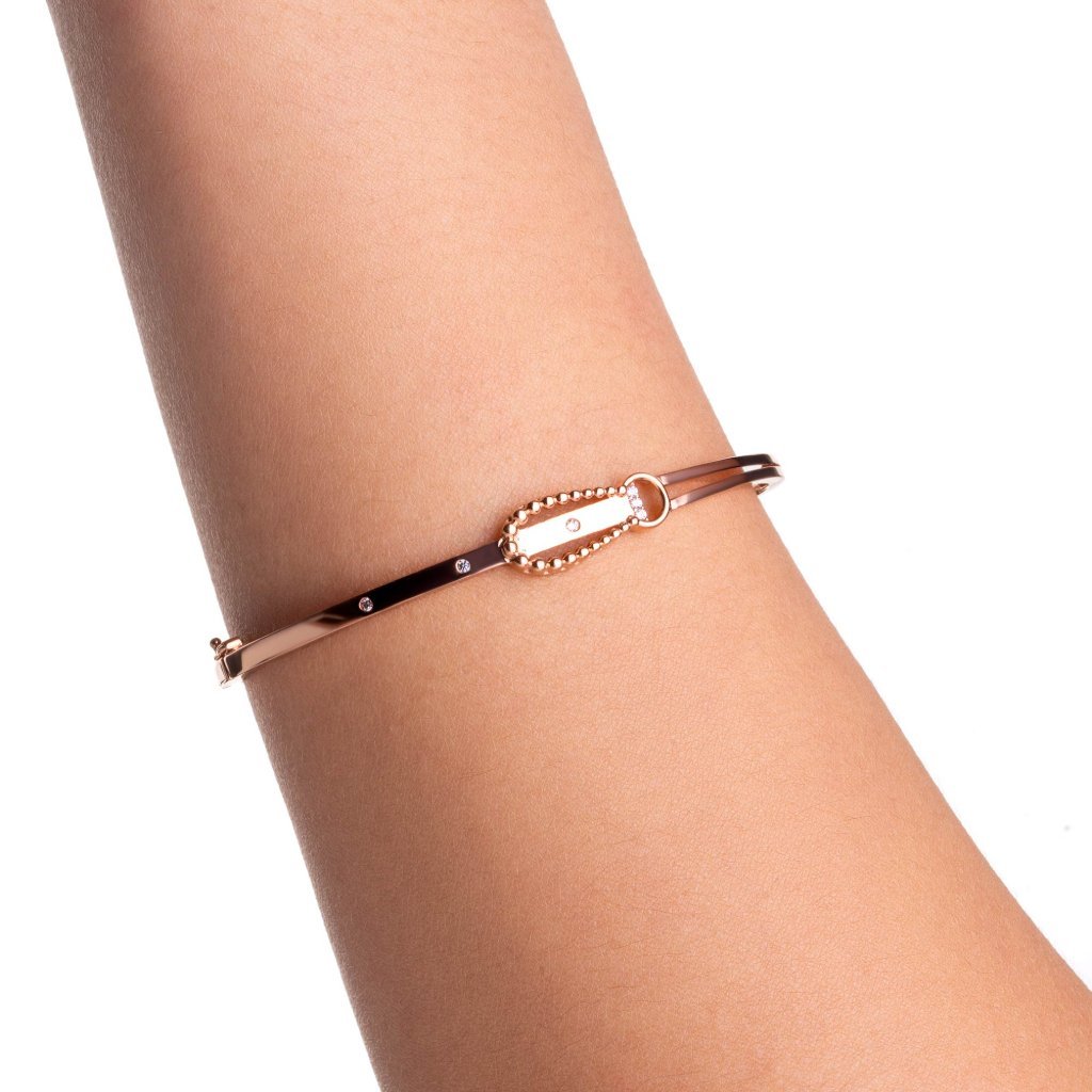 Gelang Emas 8K - Dira Gold Bangle 03 - Viviene Collection - Juene Jewelry - Juene
