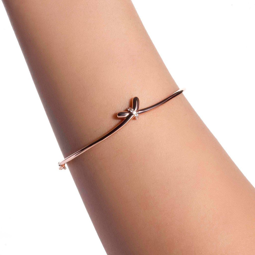 Gelang Emas 8K - Emory Gold Bangle - Veya Collection - Juene Jewelry - Juene