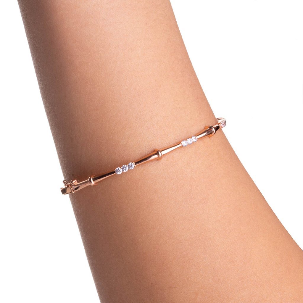 Gelang Emas 8K - Fila Gold Bangle - Viviene Collection - Juene Jewelry - Juene
