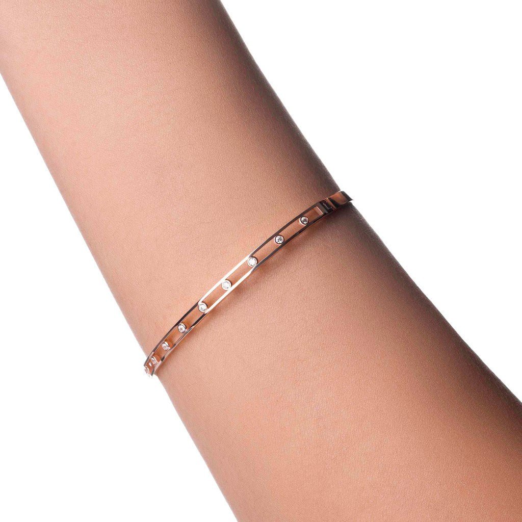Gelang Emas 8K - Freya Gold Bangle - Flux Collection - Juene Jewelry - Juene Jewelry