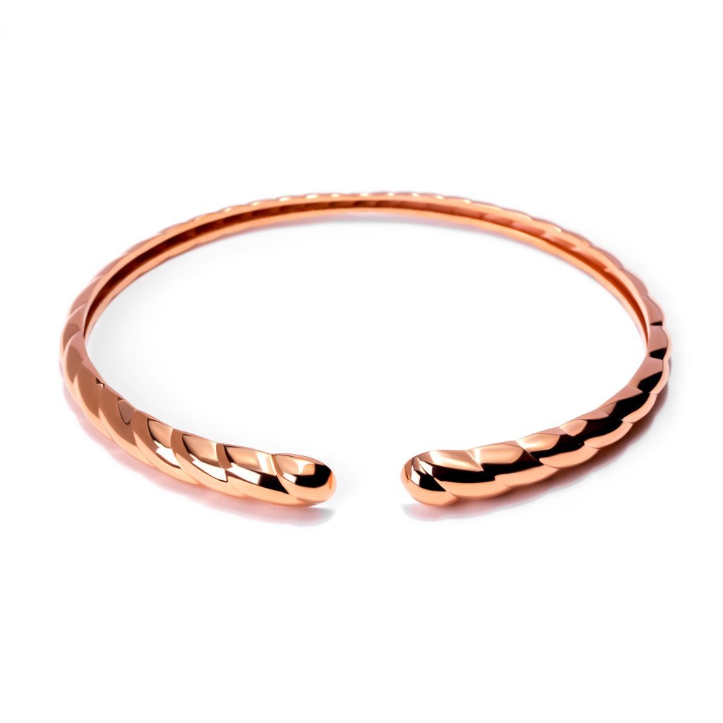 Gelang Emas 8K - Glia Gold Bangle - Viviene Collection - Juene Jewelry - Juene