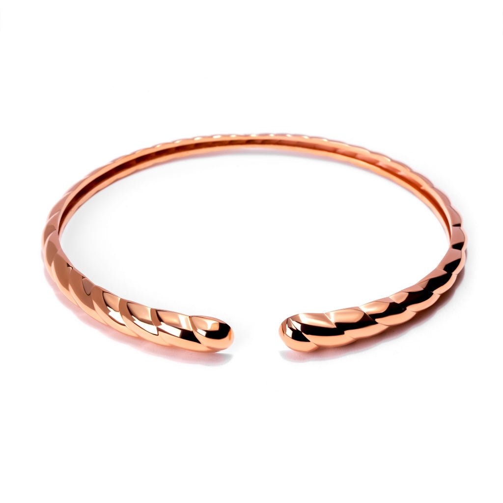 Gelang Emas 8K - Glia Gold Bangle - Viviene Collection - Juene Jewelry - Juene