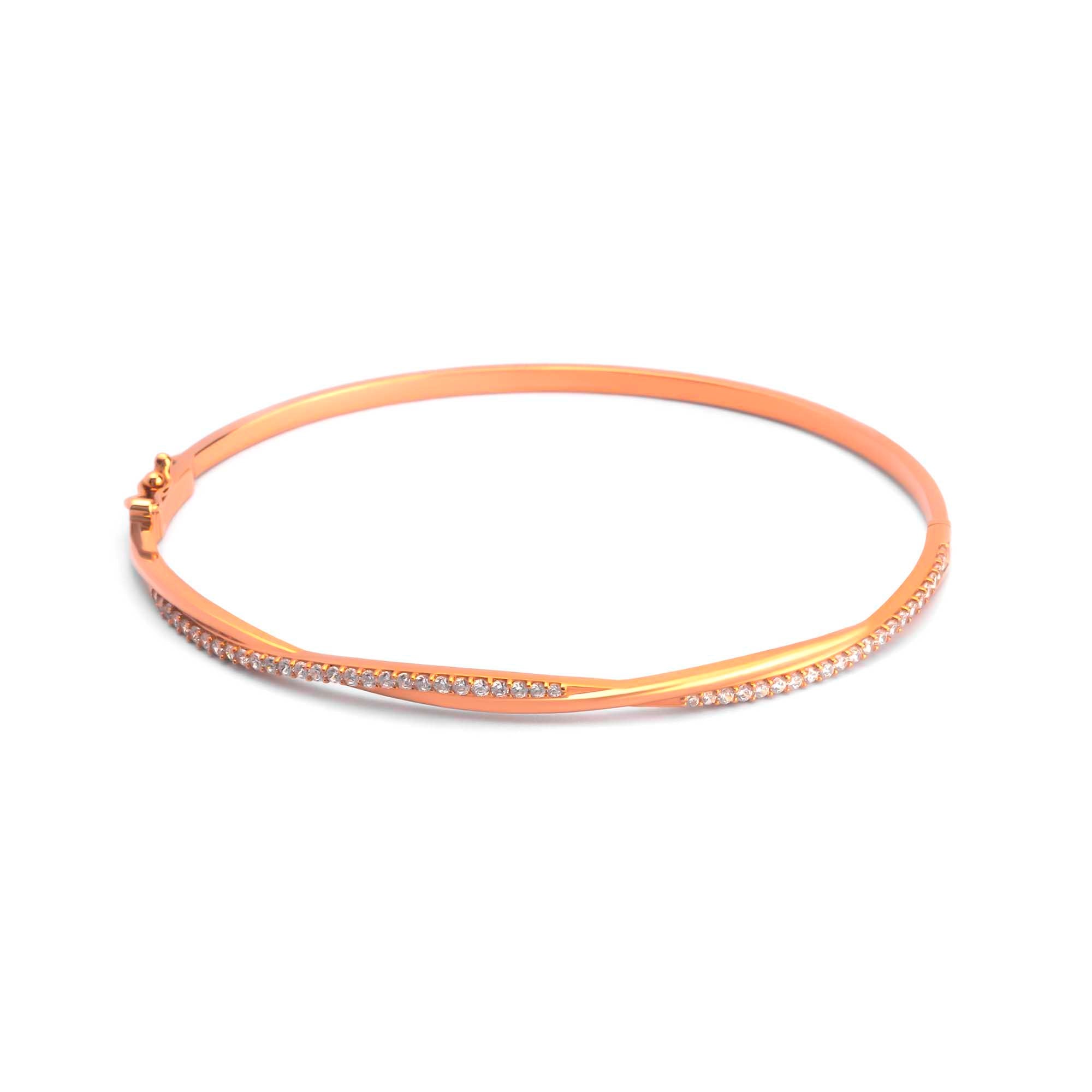 Gelang Emas 8K - Leon Gold Bangle - Veya Collection - Juene Jewelry - Juene