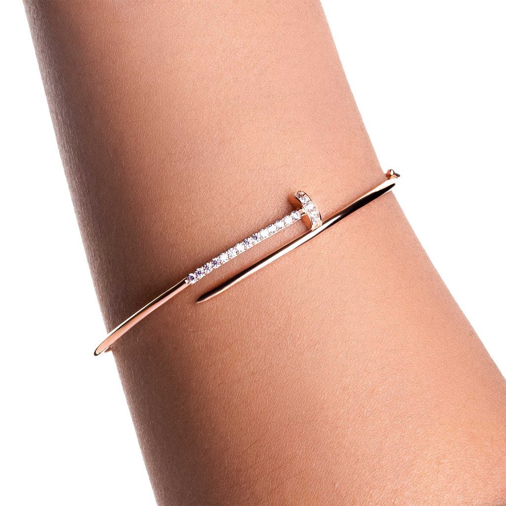 Gelang Emas 8K - Nail Gold Bangle - Terra Collection - Juene Jewelry - Juene