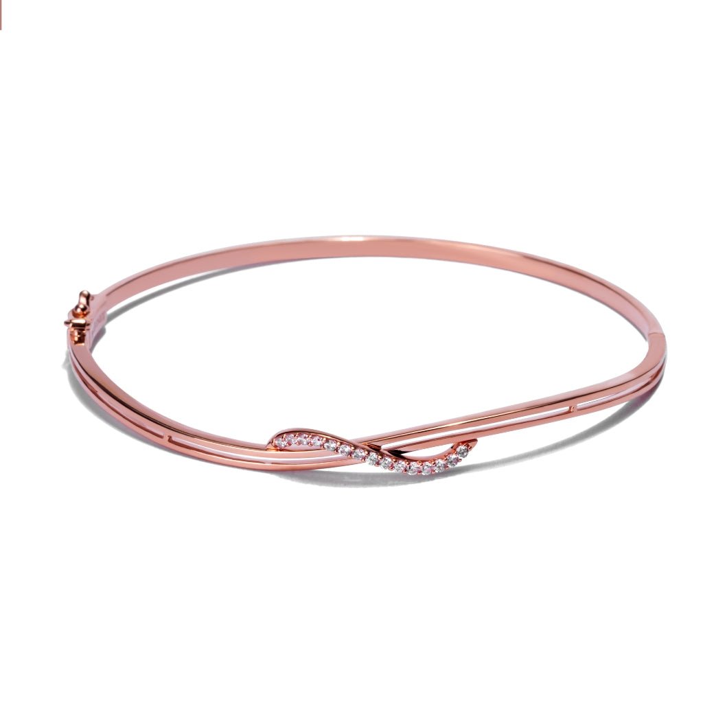 Gelang Emas 8K - Solene Gold Bangle - Fiora Collection - Juene Jewelry - Juene Jewelry