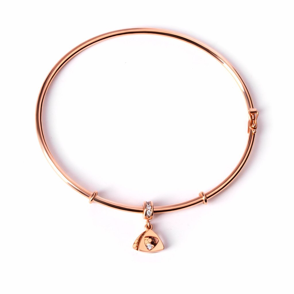 Gelang Emas 8K - Stelia Gold Bangle - Maddie Collection - Juene Jewelry - Juene