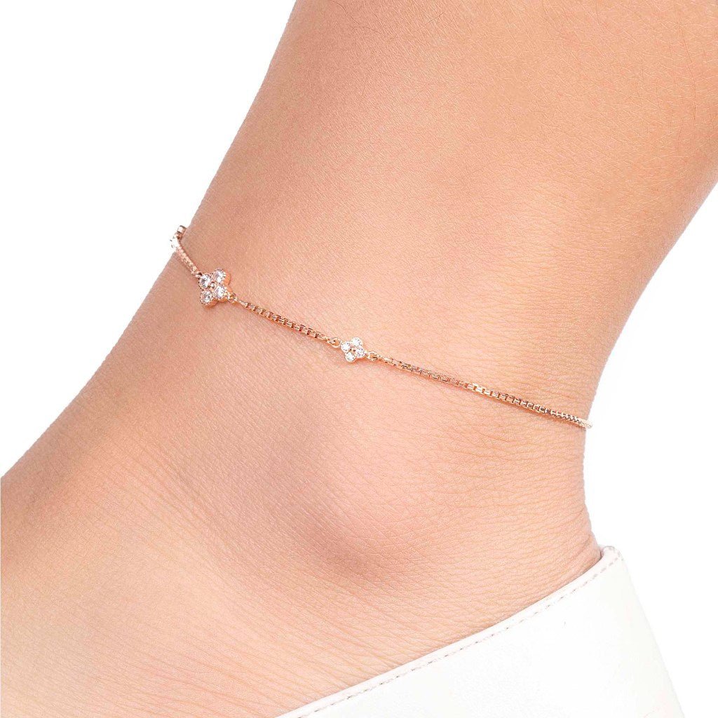 Gelang Kaki Serut Emas 8K - Amara Gold Anklet - Brianeta Collection - Juene Jewelry - Juene Jewelry