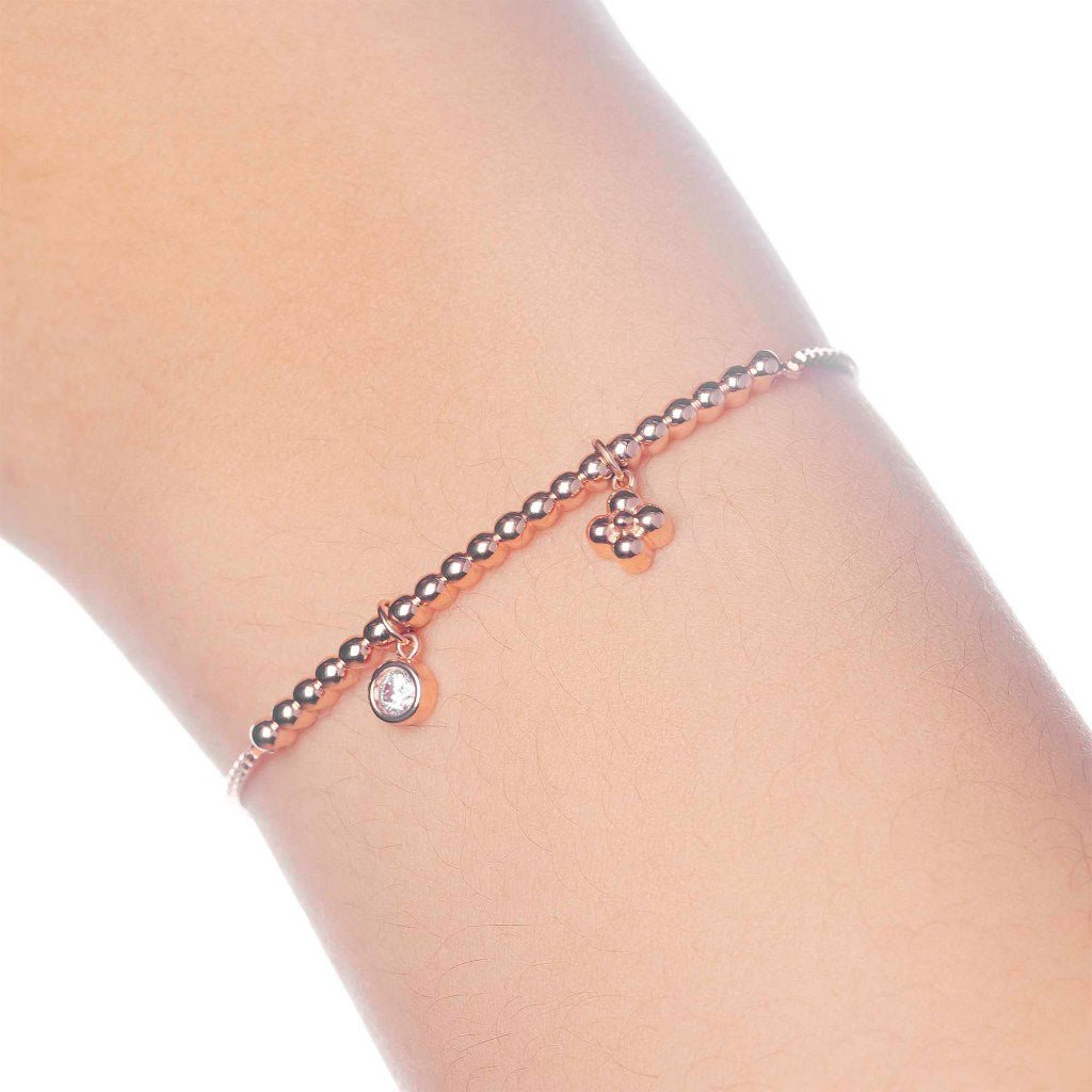 Gelang Serut Emas 7k - Aure Gold Bracelet - Dotsy Collection - Juene Jewelry - Juene