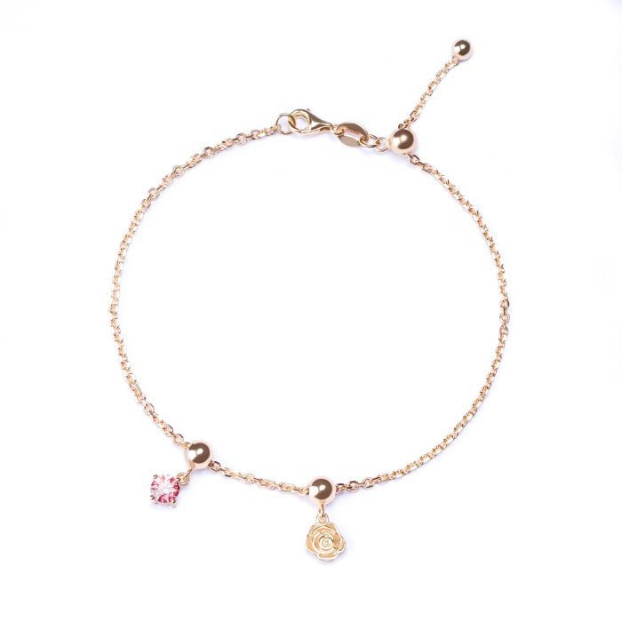 Gelang Serut Emas 7k - Blushing Rose Gold Bracelet - The Shades Collection - Juene Jewelry