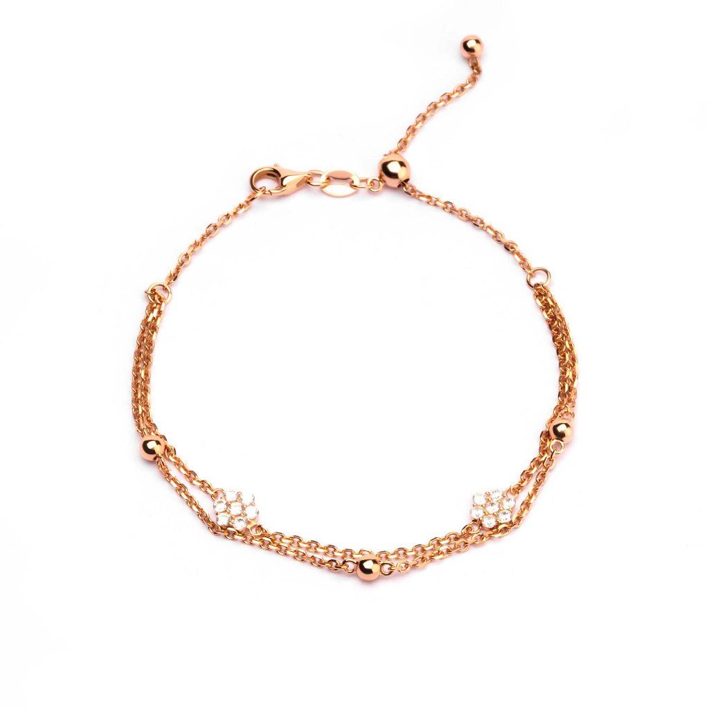 Gelang Serut Emas 7k - Bria Gold Bracelet - Velina Collection - Juene Jewelry - Juene