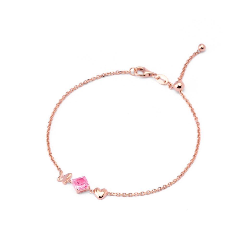 Gelang Serut Emas 7k - Gabby Gold Bracelet - Pinky Crush Collection - Juene Jewelry - Juene