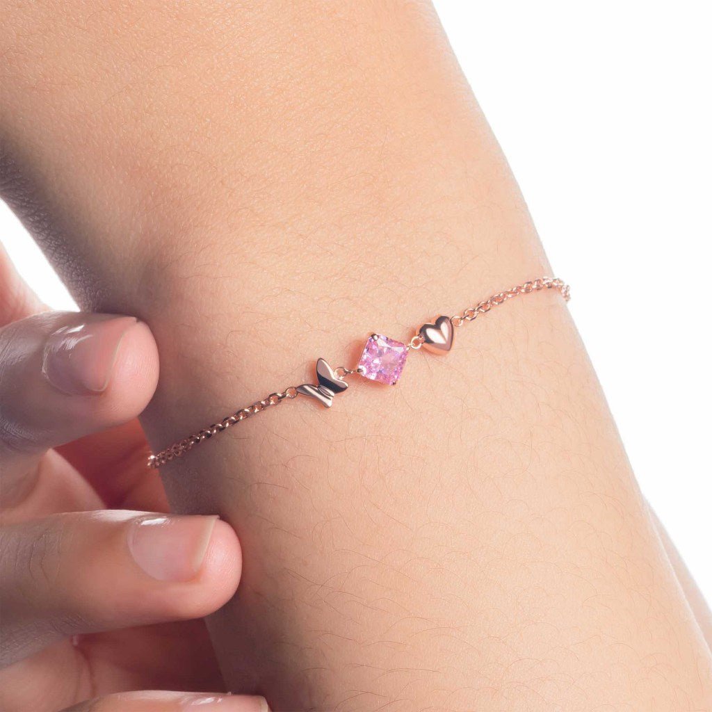 Gelang Serut Emas 7k - Gabby Gold Bracelet - Pinky Crush Collection - Juene Jewelry - Juene
