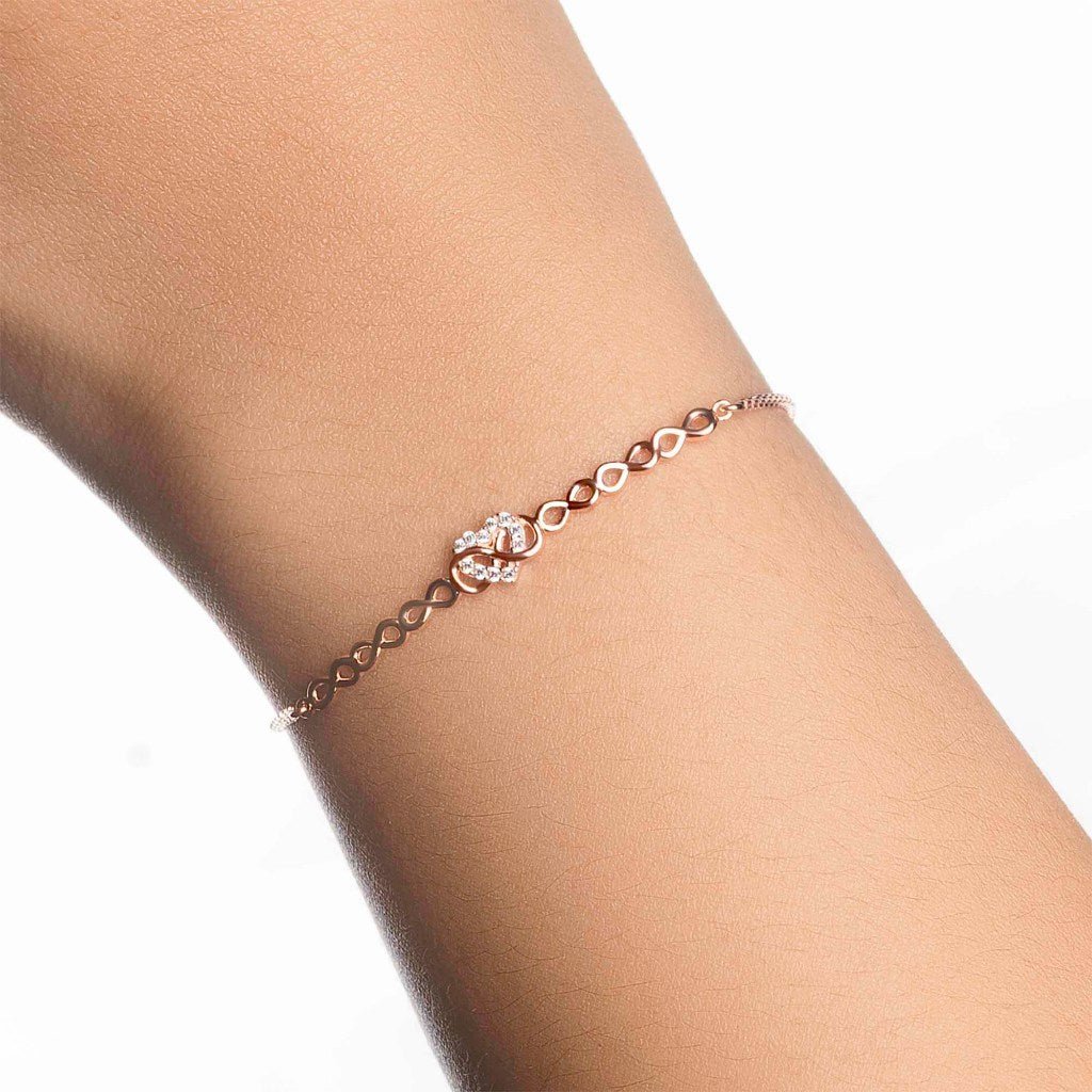 Gelang Serut Emas 7k - Infinity Love Gold Bracelet - Eternal Collection - Juene Jewelry - Juene