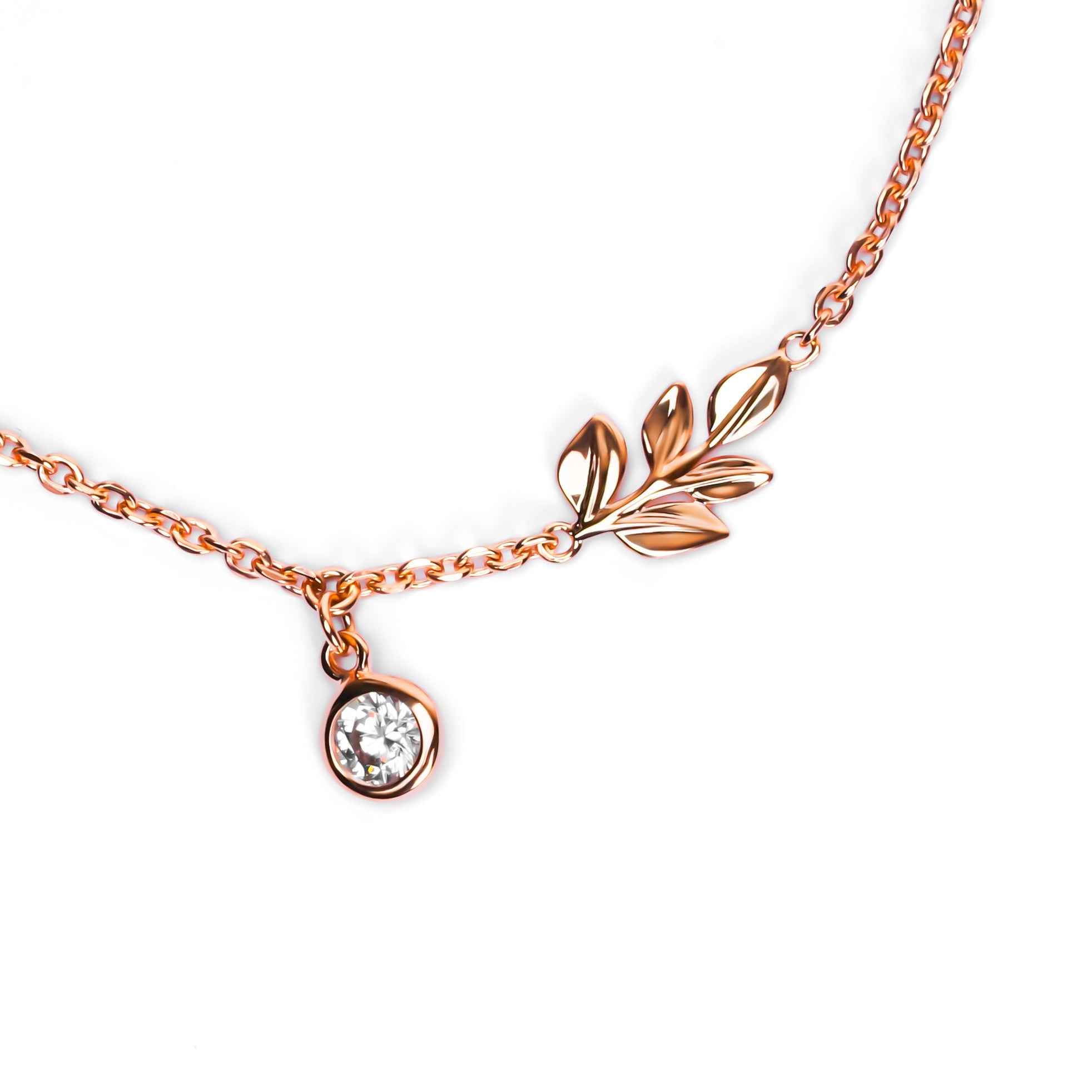 Gelang Serut Emas 7k - Leaf Gold Bracelet - Garden Collection - Juene Jewelry - Juene