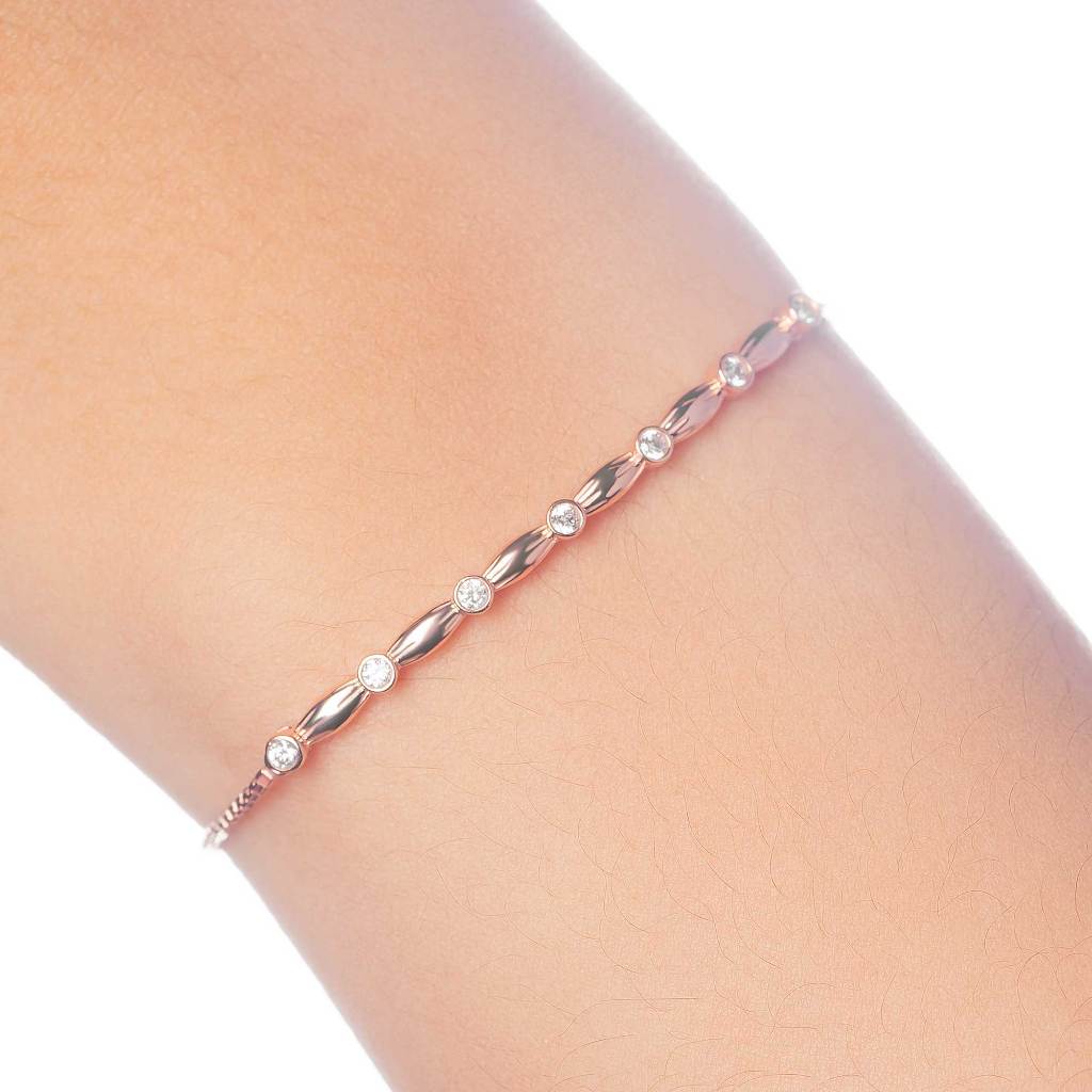 Gelang Serut Emas 7k - Orea Gold Bracelet - Dotsy Collection - Juene Jewelry - Juene