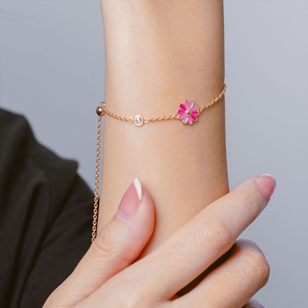 Gelang Serut Emas 7k - Raysha Gold Bracelet - Cherish Collection - Juene Jewelry - Juene