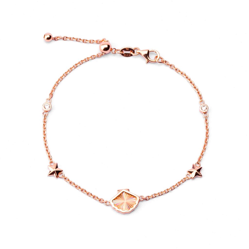 Gelang Serut Emas 7k - Shell Gold Bracelet - Lumina Collection - Juene Jewelry - Juene