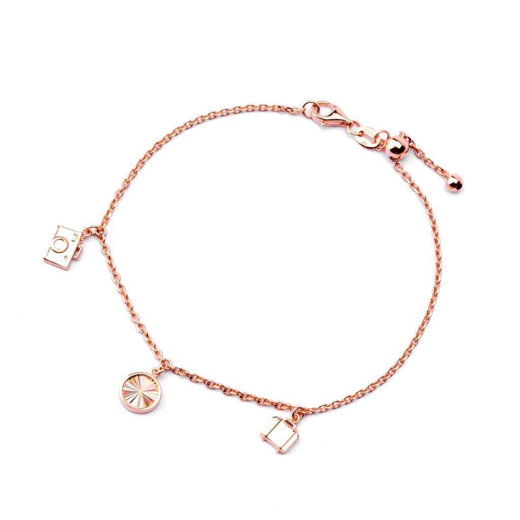 Gelang Serut Emas 7k - Suitcase Gold Bracelet - Lumina Collection - Juene Jewelry - Juene