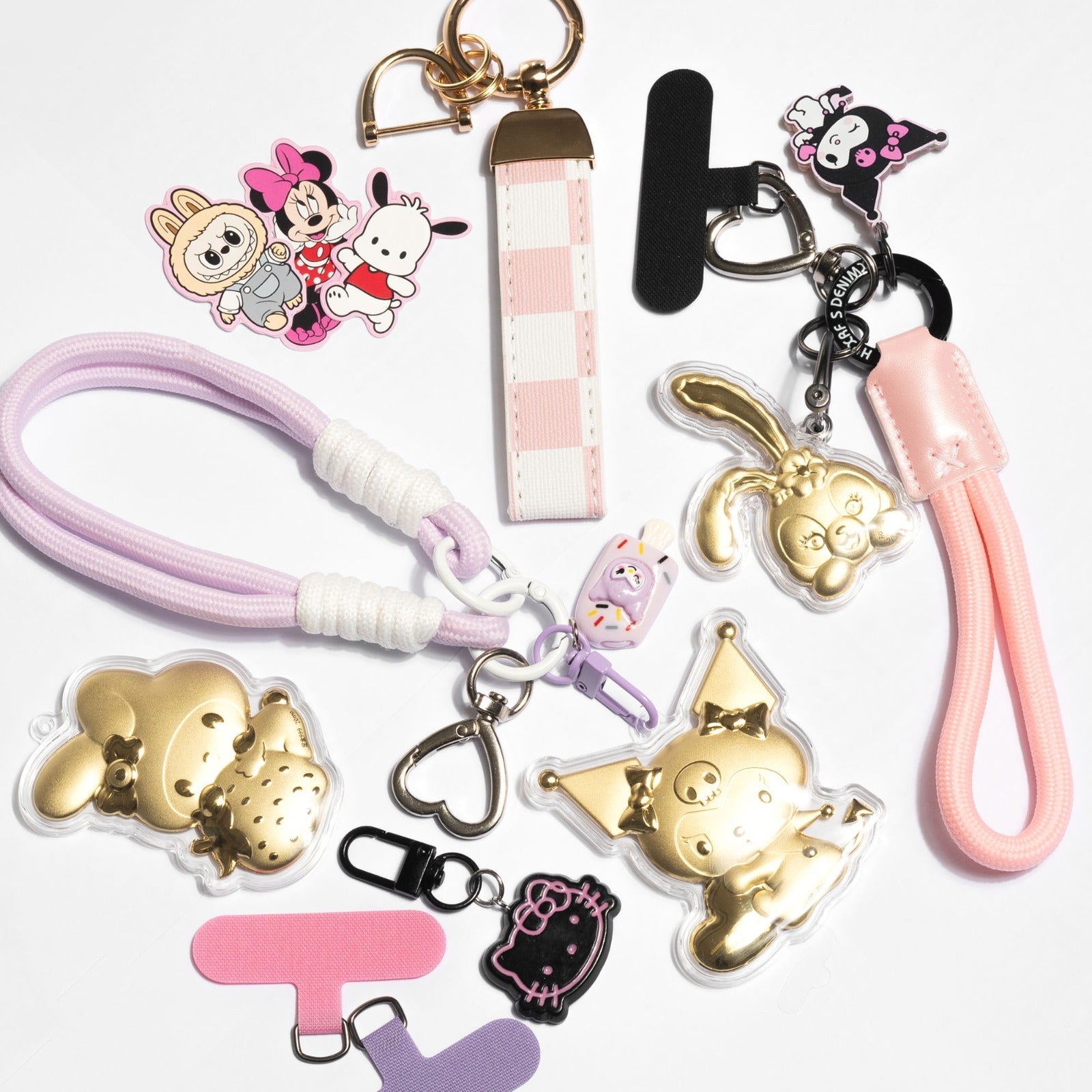 Goldie Charm - Real Gold Bag Charm / Phone Holder - Gantungan Tas - Gantungan HP Emas - Juene Jewelry - Juene