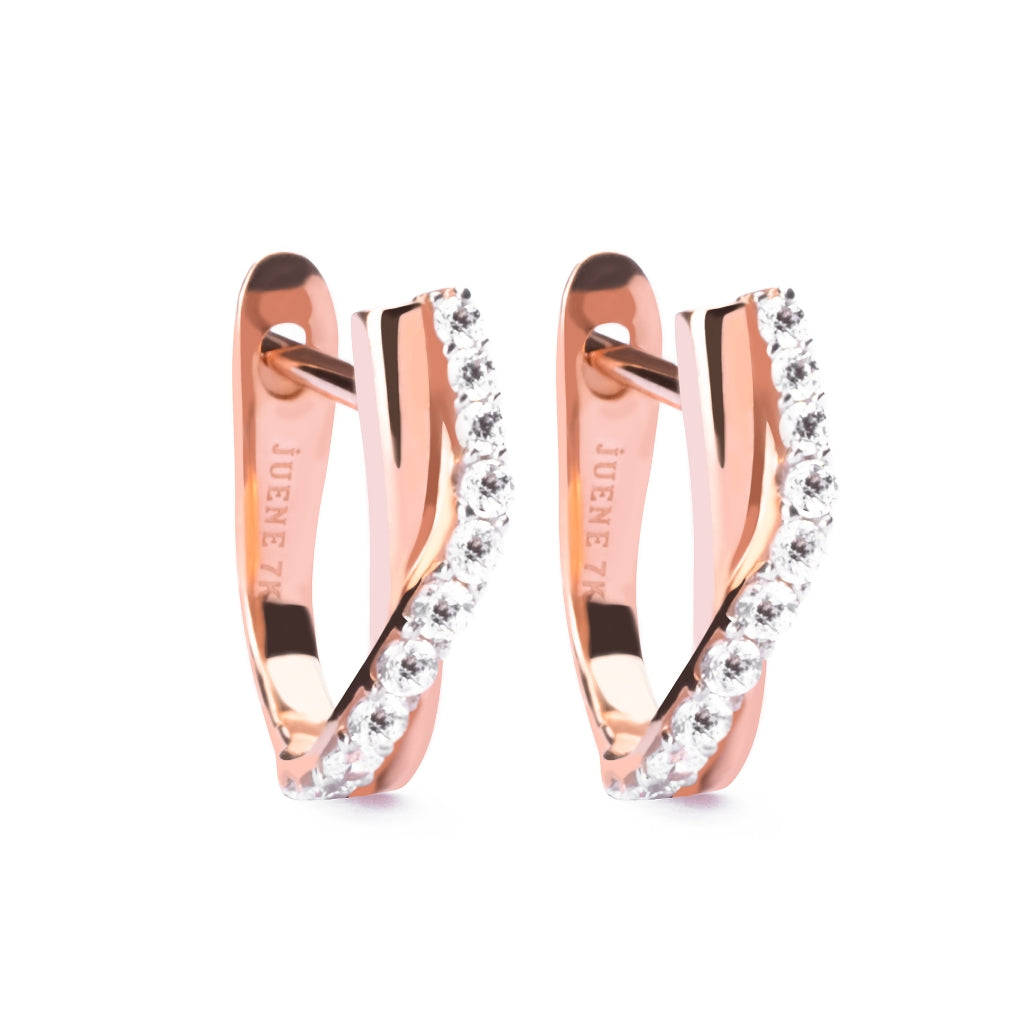 Anting Emas 7k - Asa Gold Earring - Dazzling Collection - Juene Jewelry
