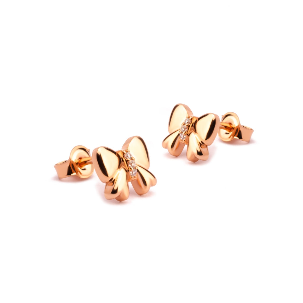 Anting Tusuk Emas 7k - Riana Gold Stud Earring - Bubbly Collection - Juene Jewelry