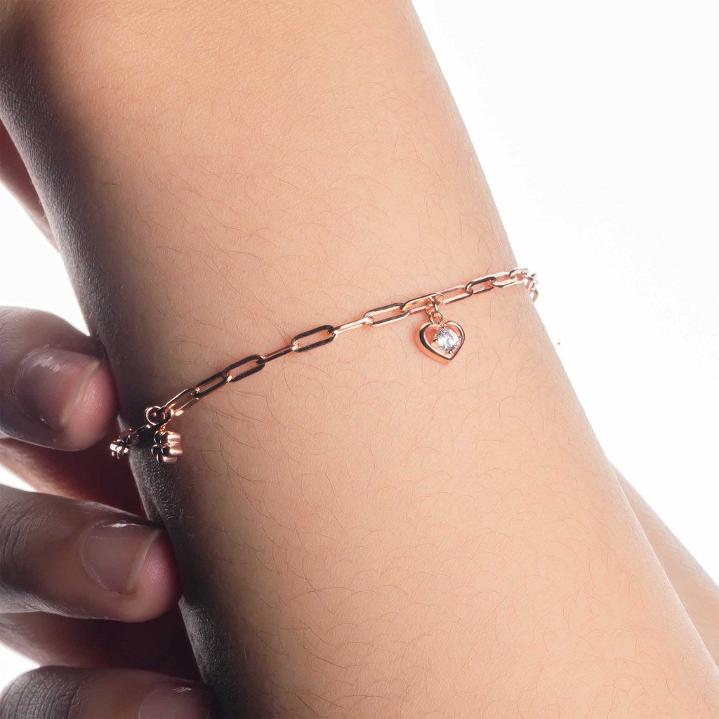 Gelang Serut Emas 7k - Ruby Gold Bracelet - Treasure Collection - Juene Jewelry