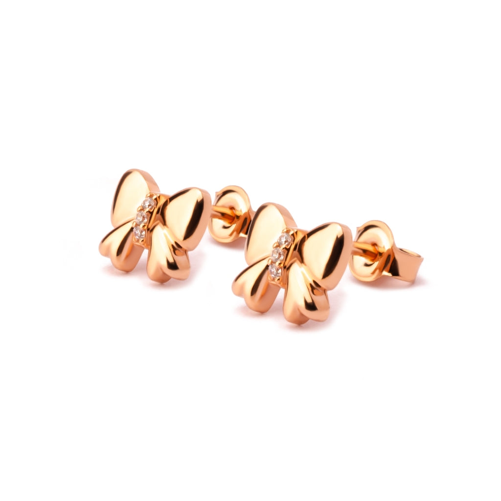 Anting Tusuk Emas 7k - Riana Gold Stud Earring - Bubbly Collection - Juene Jewelry