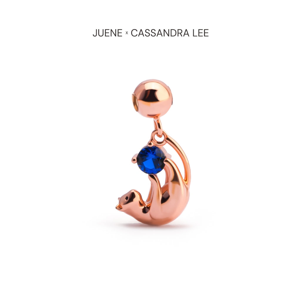 Liontin Emas 7k - Cat Gold Charm - With Love Collection - Cassandra Lee x Juene Jewelry