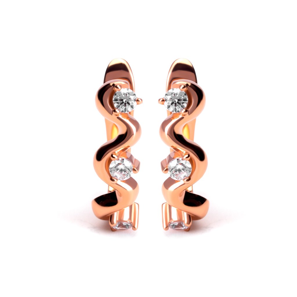 Anting Tusuk Emas 8K - Ziza Gold Earring - Terra Collection - Juene Jewelry