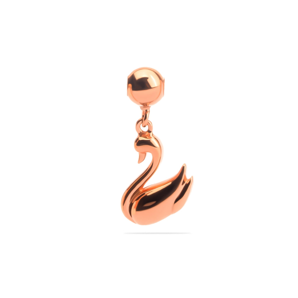 Liontin Emas 7k - Swan Gold Charm - Luxxe 02 Collection - Juene Jewelry