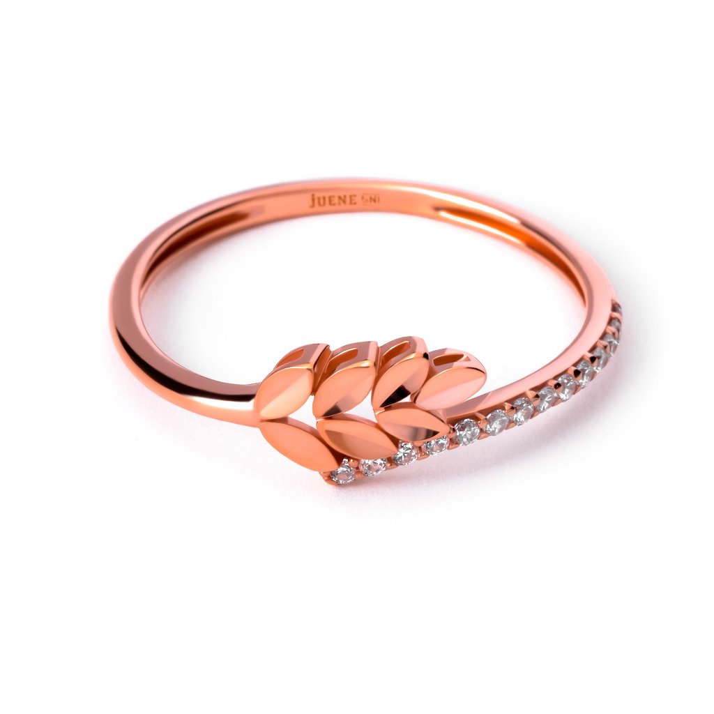 Cincin Emas 8K - Viola Gold Ring 03 - Terra Collection - Juene Jewelry