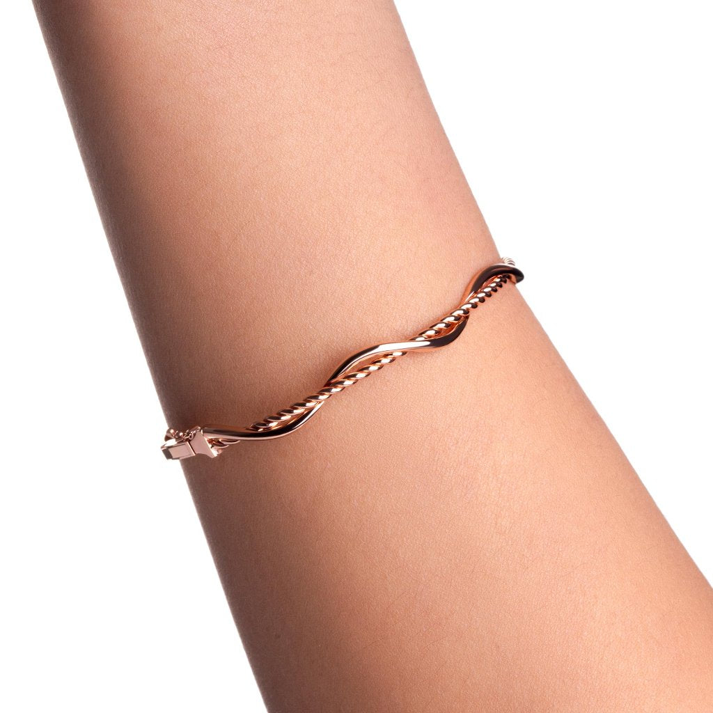 Gelang Emas 8K - Chanta Gold Bangle - Terra Collection - Juene Jewelry