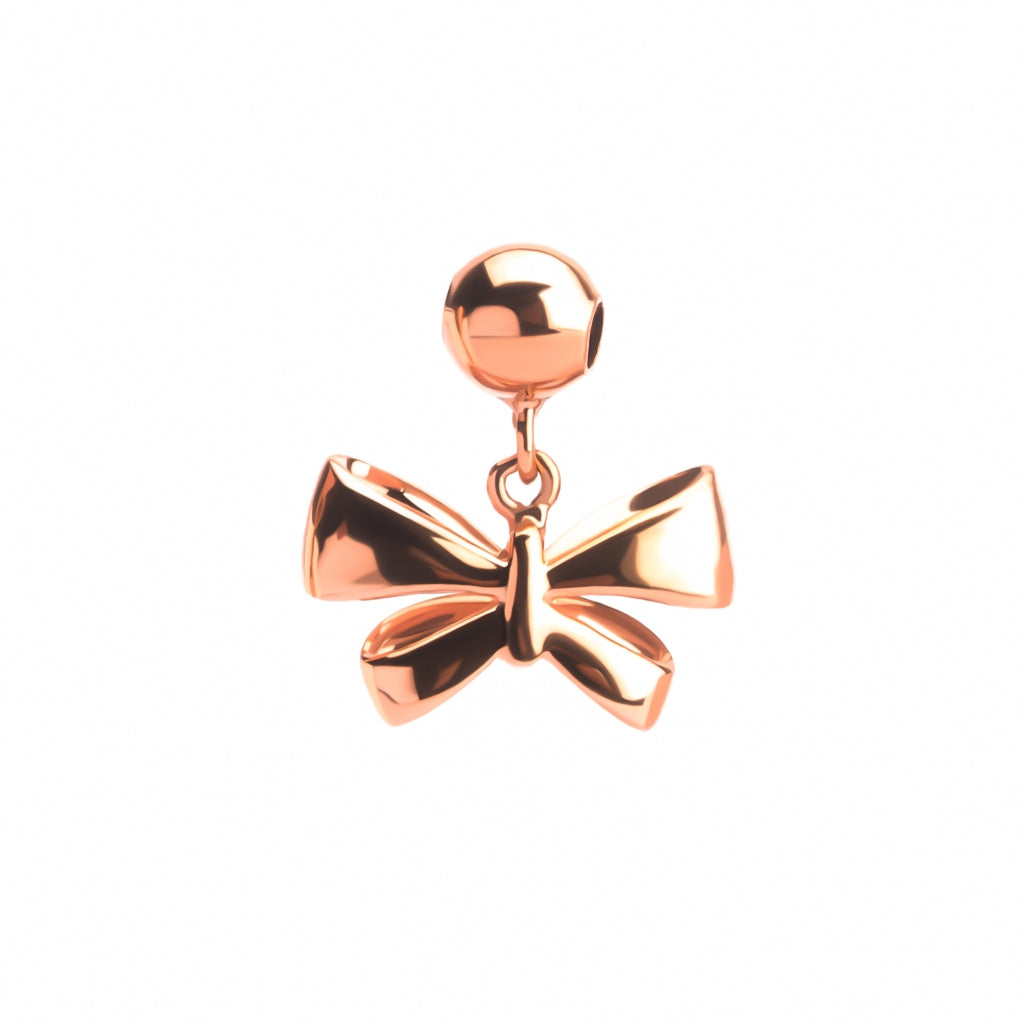 Liontin Emas 7k - Ribbon Gold Charm - Luxxe 02 Collection - Juene Jewelry