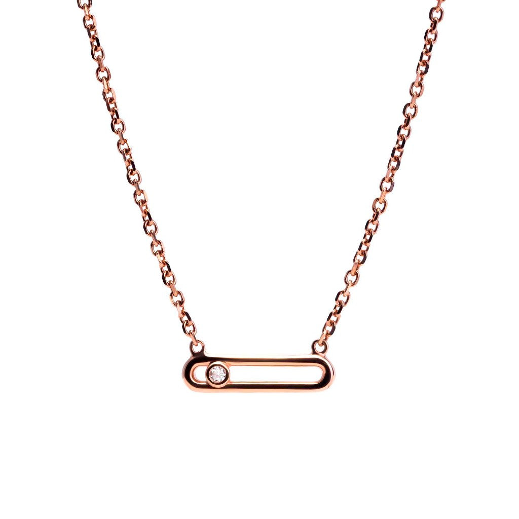 Kalung Serut Emas 8K - Raven Gold Necklace - Veya Collection - Juene Jewelry