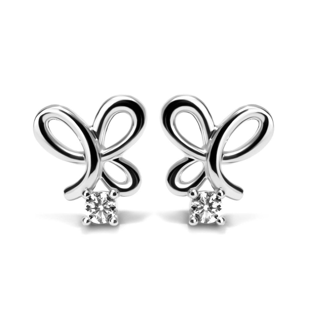 Anting Stud Emas 8K - Yara Gold Earring - Veya Collection - Juene Jewelry