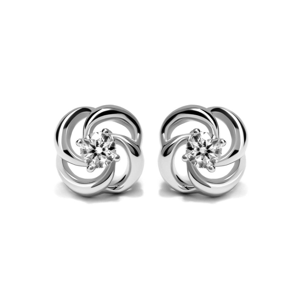 Anting Stud Emas 8K - Vera Gold Earring - Veya Collection - Juene Jewelry