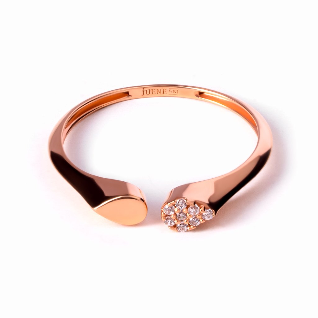 Cincin Emas 8K - Sienna Gold Ring - Maddie Collection - Juene Jewelry