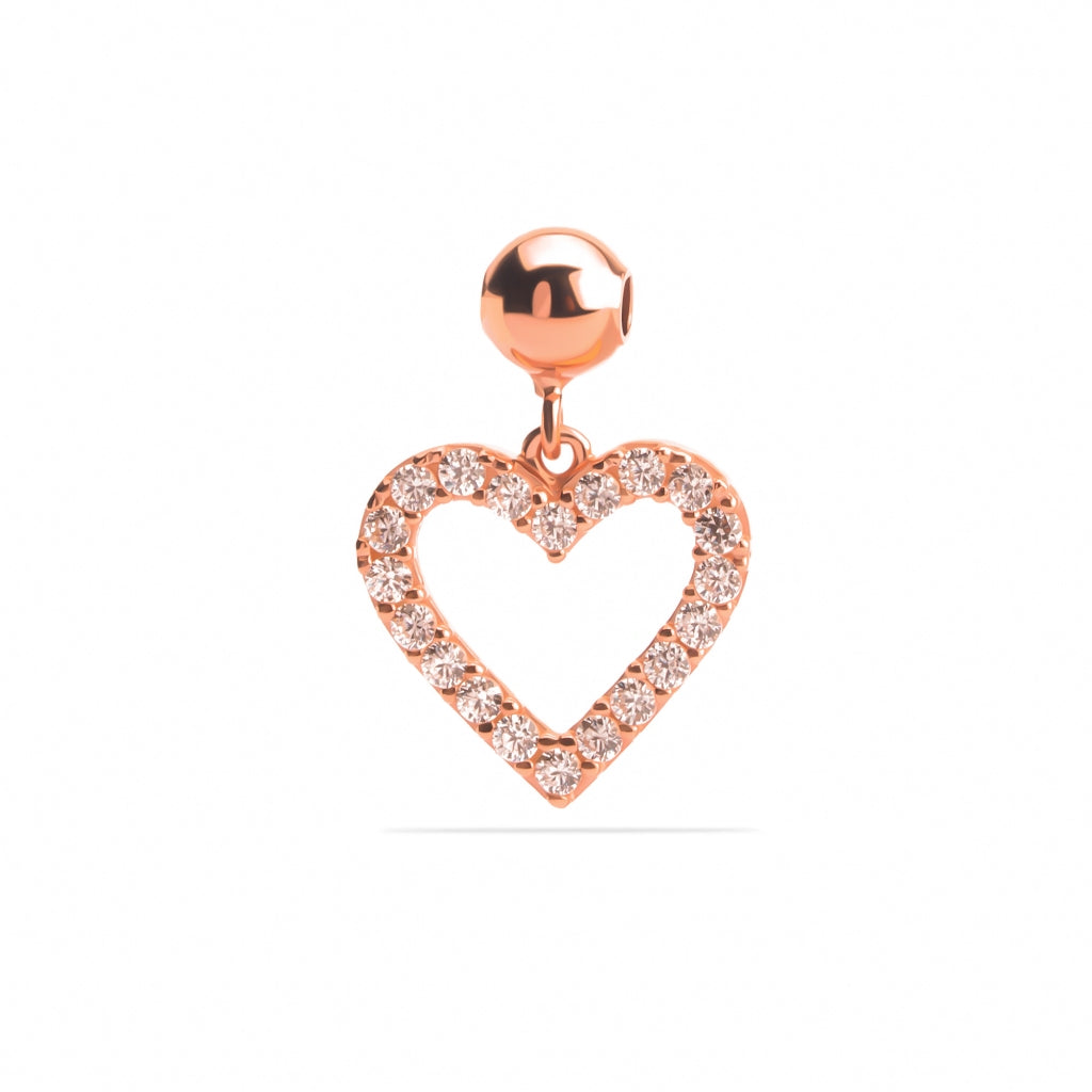 Liontin Emas 7k - Heart Gold Charm - Luxxe 02 Collection - Juene Jewelry