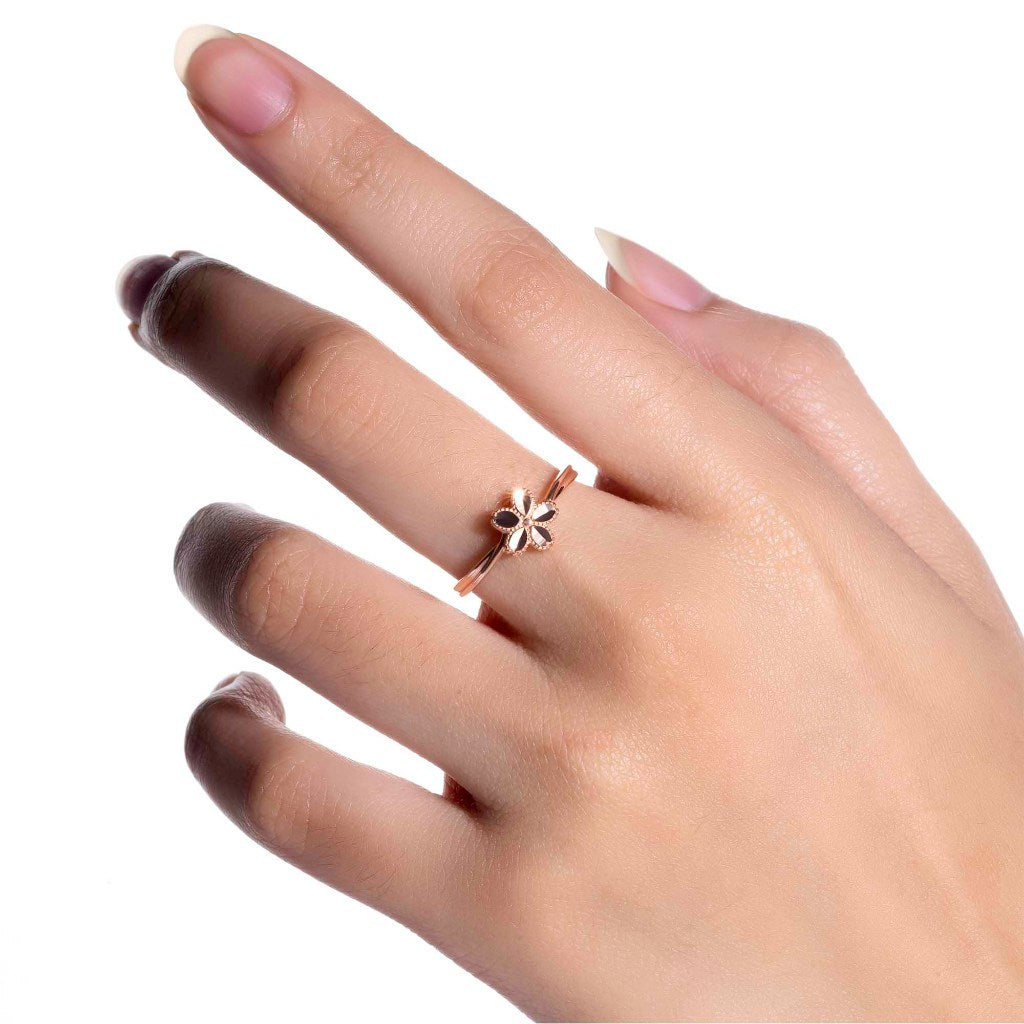 Cincin Emas 8K - Valentina Gold Ring - Veya Collection - Juene Jewelry