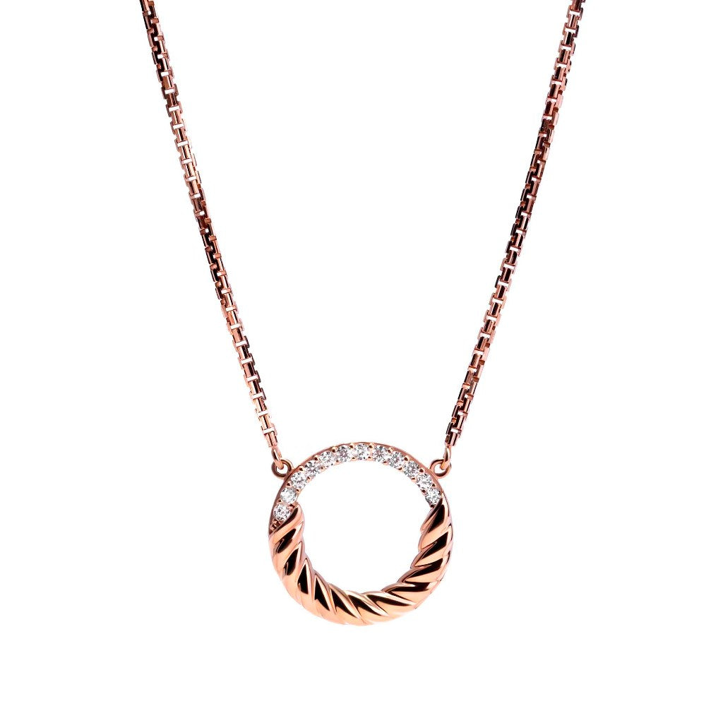 Kalung Serut Emas 8K - Celia Gold Necklace - Veya Collection - Juene Jewelry