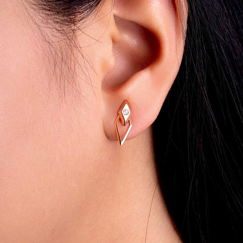 Anting Tusuk Emas 8K - Betha Gold Earring - Savara Collection - Juene Jewelry