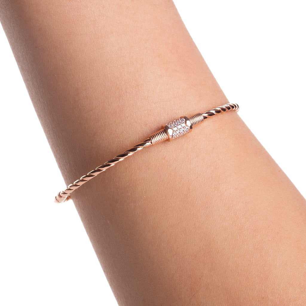 Gelang Emas 8K - Sparla Gold Bangle 02 - Terra Collection - Juene Jewelry