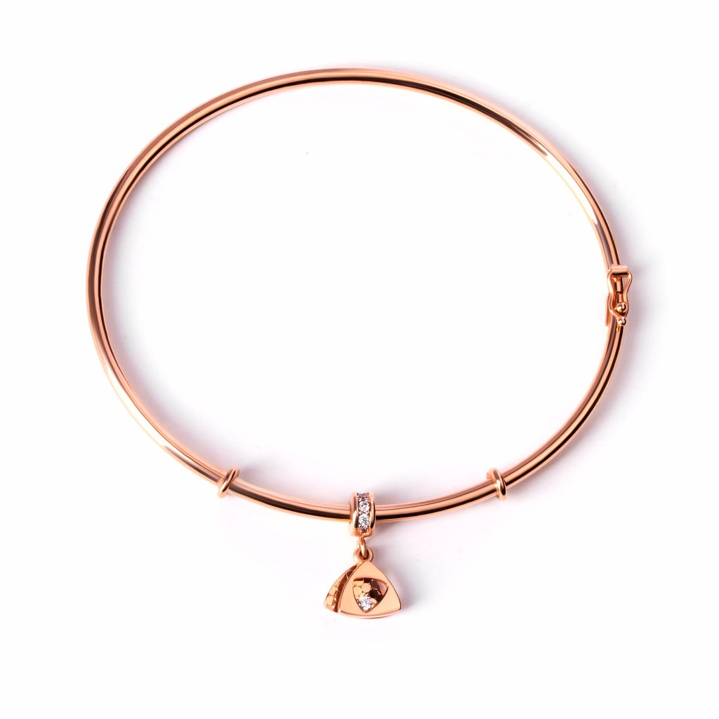Gelang Emas 8K - Stelia Gold Bangle - Maddie Collection - Juene Jewelry