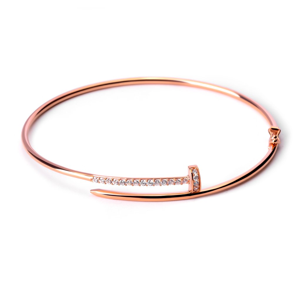 Gelang Emas 8K - Nail Gold Bangle - Terra Collection - Juene Jewelry