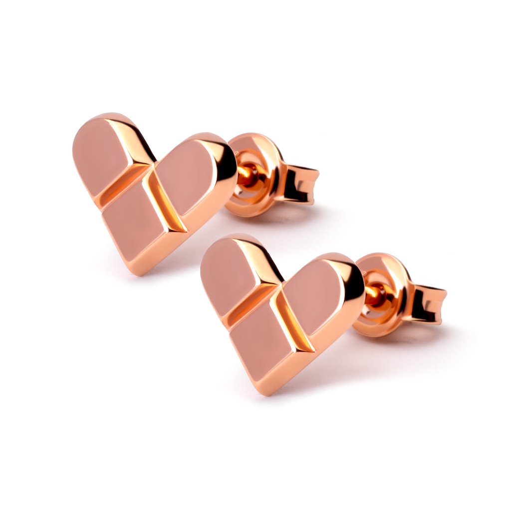 Anting Tusuk Emas 8K - Love Bar Gold Earring - Terra Collection - Juene Jewelry