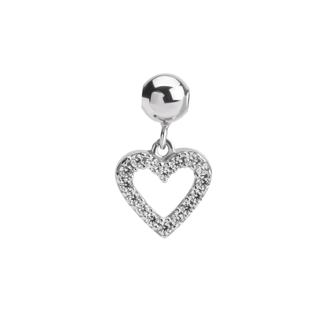 Liontin Emas 7k - Heart Gold Charm 02 - Luxxe 02 Collection - Juene Jewelry