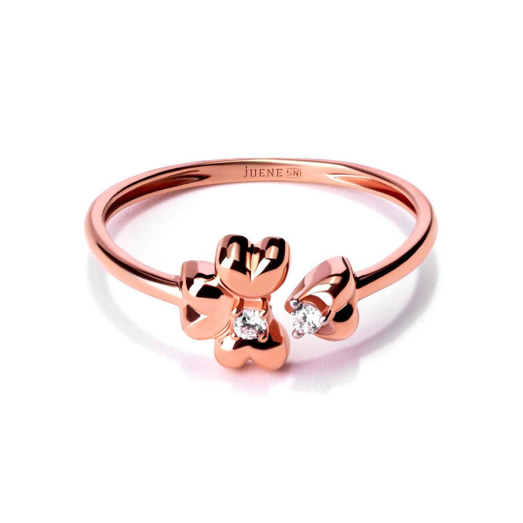 Cincin Emas 8K - Fia Gold Ring - Savara Collection - Juene Jewelry
