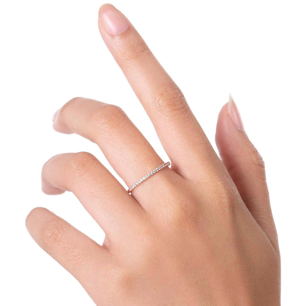 Cincin Emas 8K - List Gold Ring - Brianeta Collection - Juene Jewelry