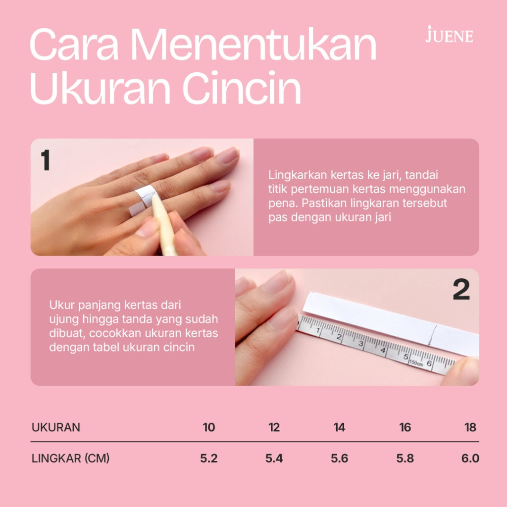 Cincin Emas 8K - Layla Gold Ring - Brianeta Collection - Juene Jewelry